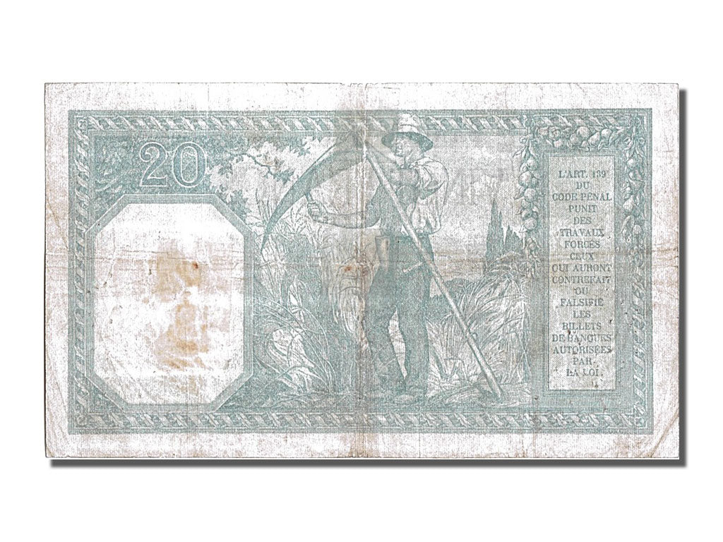 Billete, Francia, 20 Francs, 20 F 1916-1919 ''Bayard'', 1917, 1917-10-27, MBC