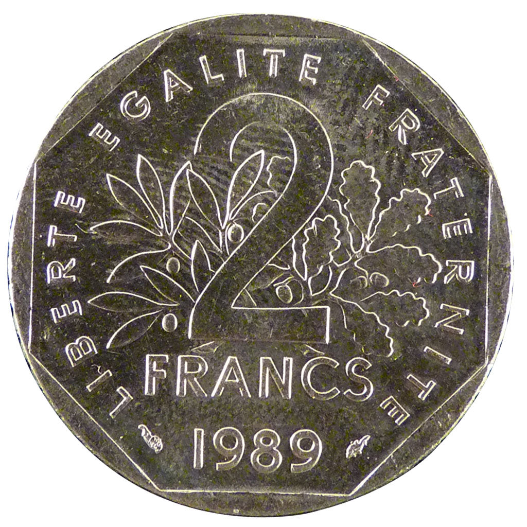 V ème République,2 Francs Semeuse