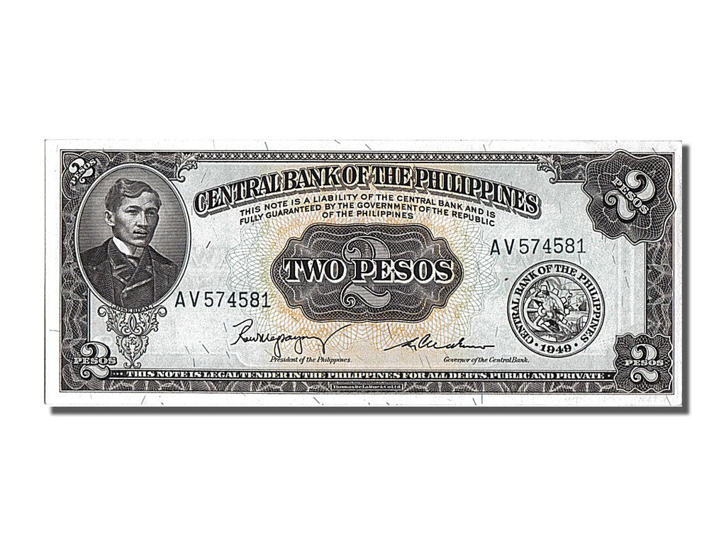 Banconote, Filippine, 2 Pesos, FDS