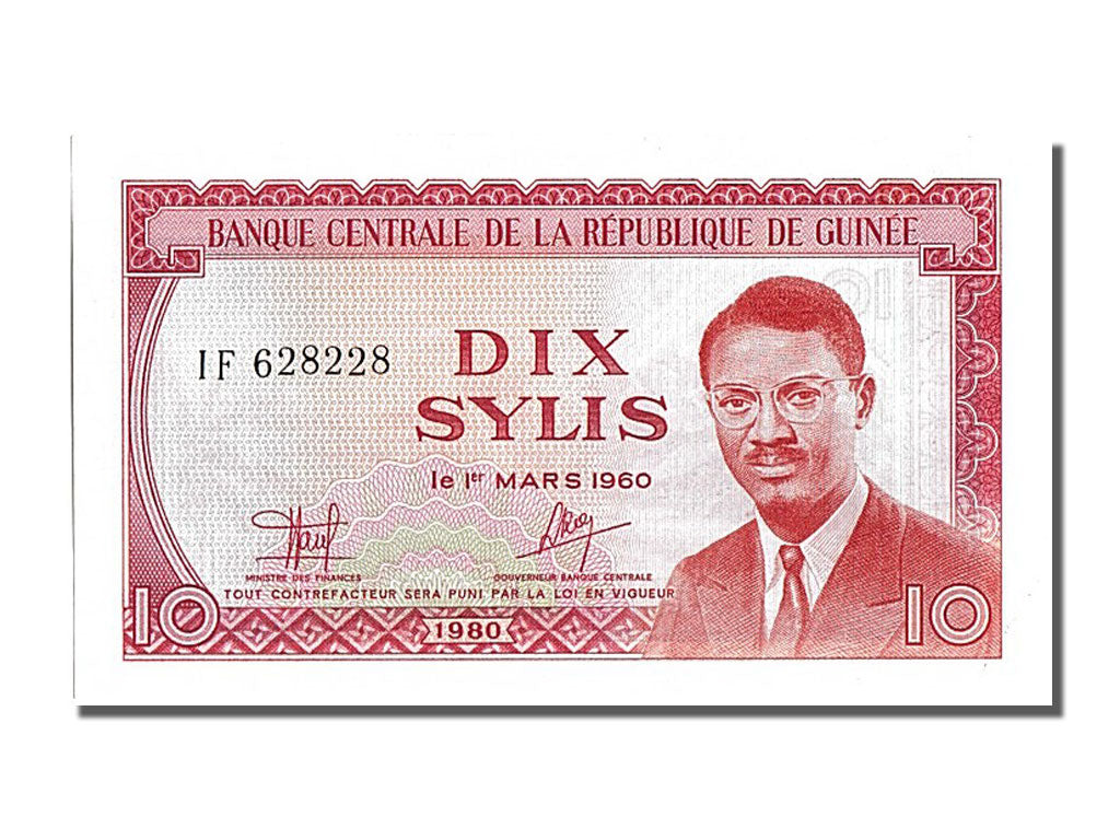 Banknote, Guinea, 10 Sylis, 1960, 1960-03-01, UNC(65-70)