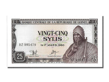 Banconote, Guinea, 25 Sylis, 1960, 1960-03-01, FDS