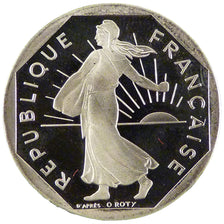 FRANCE, 2 Francs, 1996, MS(65-70), Nickel, Gadoury #547b, 7.50