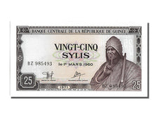 Banconote, Guinea, 25 Sylis, 1960, 1960-03-01, FDS