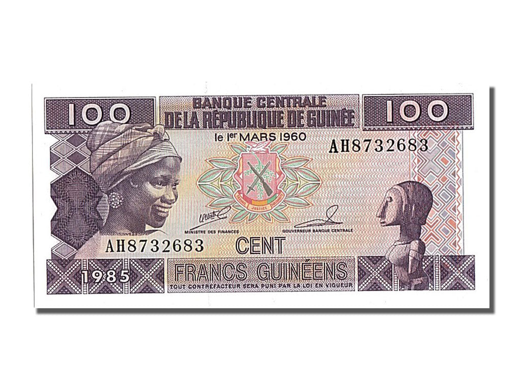Banknote, Guinea, 100 Francs, 1960, 1960-03-01, UNC(65-70)