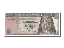 Banknote, Guatemala, 1/2 Quetzal, 1989, 1989-01-04, UNC(65-70)