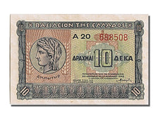Banknote, Greece, 10 Drachmai, 1940, 1940-04-06, UNC(65-70)