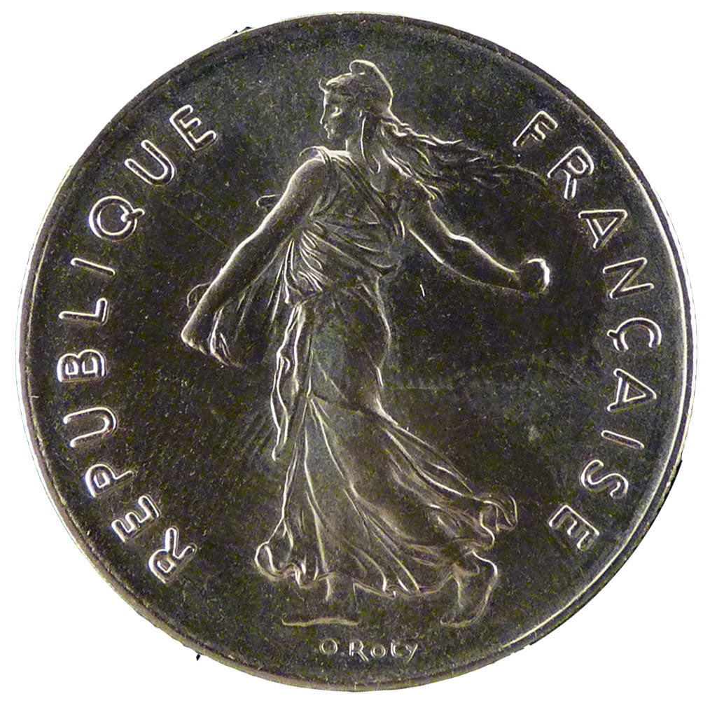 FRANCE, Semeuse, 5 Francs, 1976, Paris, MS(65-70), Cupro-nickel, 29, Gadoury...