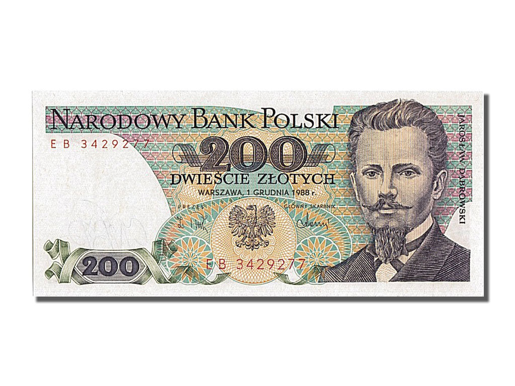 Poland, 200 Zlotych, 1988, KM #144c, 1988-12-01, UNC(65-70), 3429277