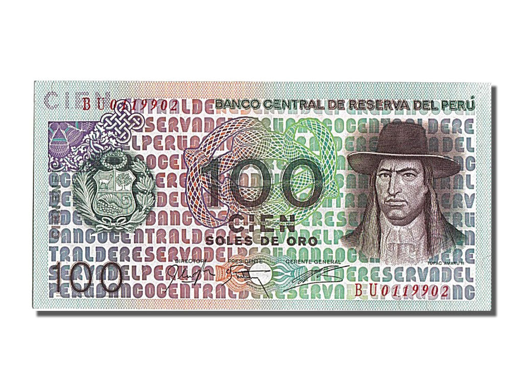Perù, 100 Soles De Oro, 1976, 1976-07-22, FDS
