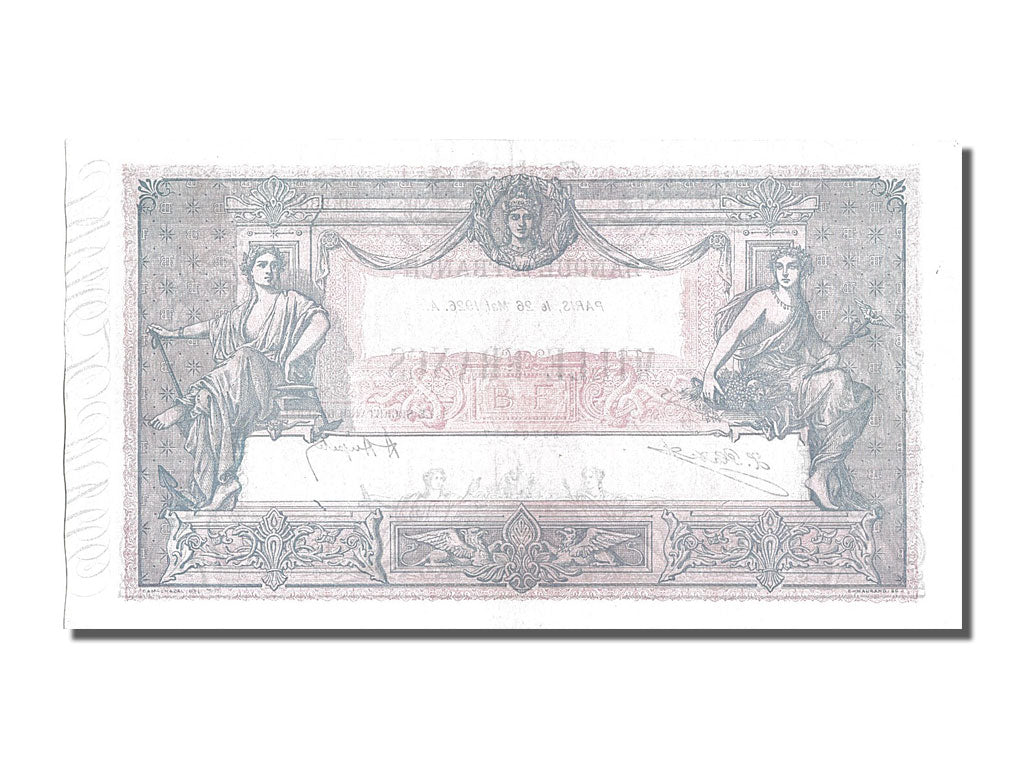 France, 1000 Francs, 1 000 F 1889-1926 ''Bleu et Rose'', 1926, KM #67j,...