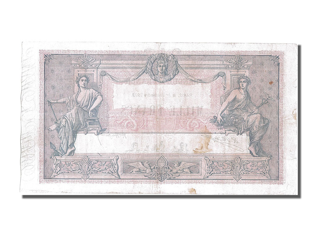 Francia, 1000 Francs, 1 000 F 1889-1926 ''Bleu et Rose'', 1923, KM:67j, 1923-...