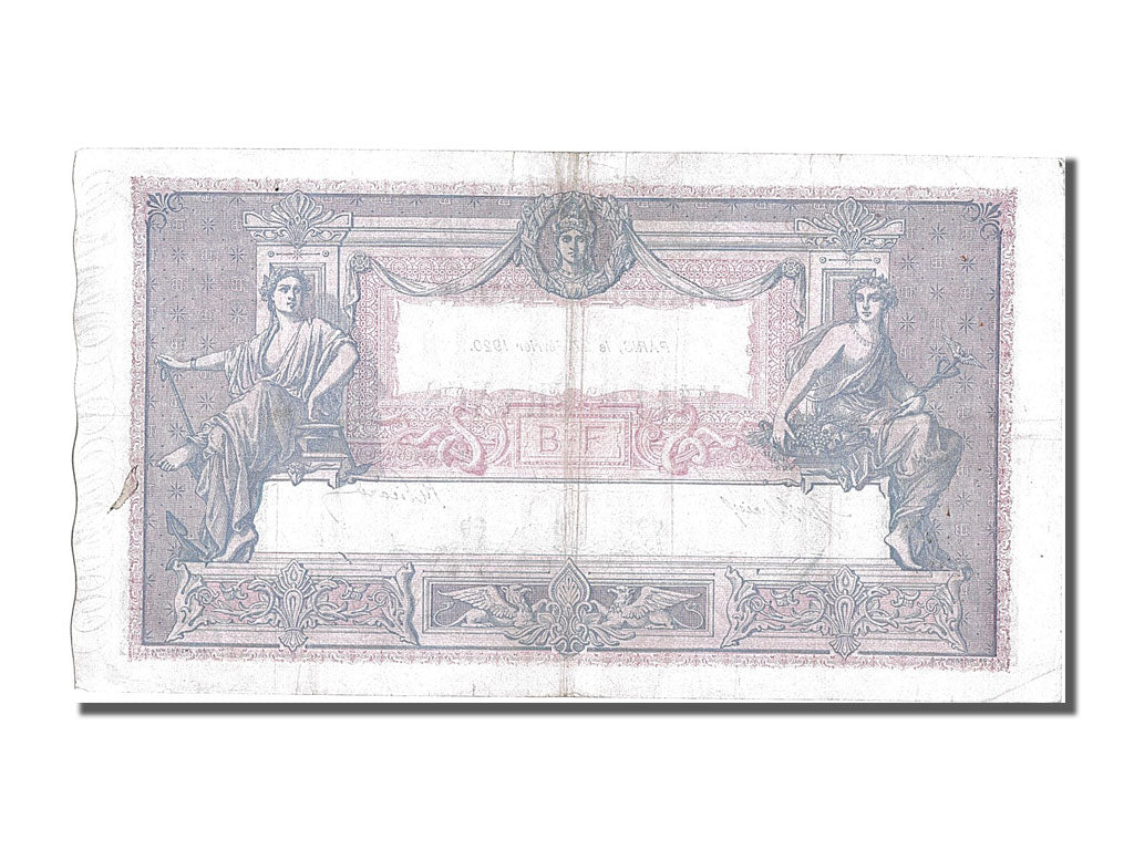 France, 1000 Francs, 1 000 F 1889-1926 ''Bleu et Rose'', 1920, KM #67h,...