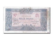 Banknot, Francja, 1000 Francs, Bleu et Rose, 1919, 1919-10-22, VF(30-35)