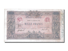 Francia, 1000 Francs, 1 000 F 1889-1926 ''Bleu et Rose'', 1917, KM:67g, 1917-...