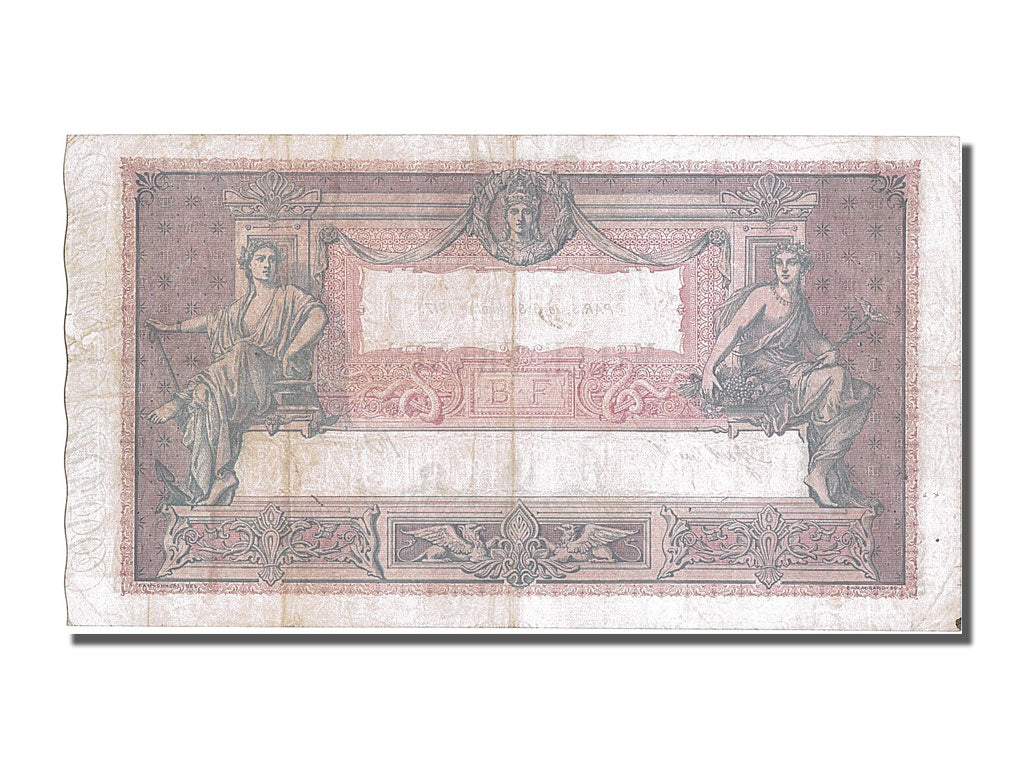 Francia, 1000 Francs, 1 000 F 1889-1926 ''Bleu et Rose'', 1917, KM:67g, 1917-...