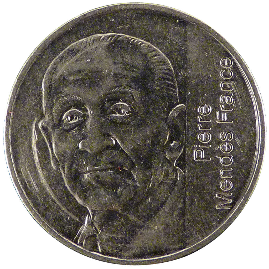 Francia, Mendès France, 5 Francs, 1992, Paris, BB+, Nichel, Gadoury:773