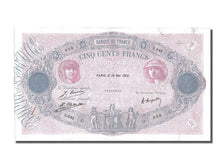 Billete, Francia, 500 Francs, 500 F 1888-1940 ''Bleu et Rose'', 1922