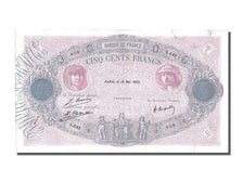 Geldschein, Frankreich, 500 Francs, 500 F 1888-1940 ''Bleu et Rose'', 1922