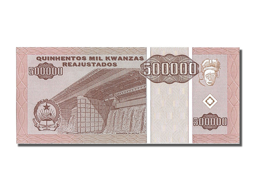 Billete, 500,000 Kwanzas Reajustados, 1995, Angola, 1995-05-01, UNC