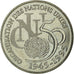 Moneda, Francia, ONU, 5 Francs, 1995, FDC, Plata, Gadoury:776