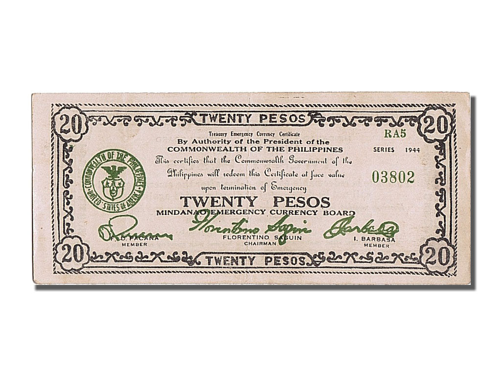 Banconote, Filippine, 20 Pesos, 1944, SPL