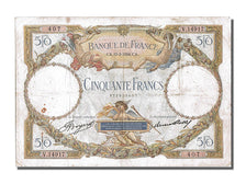 Banknote, France, 50 Francs, 50 F 1927-1934 ''Luc Olivier Merson'', 1934