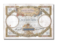 Banknote, France, 50 Francs, 50 F 1927-1934 ''Luc Olivier Merson'', 1934
