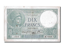France, 10 Francs, 10 F 1916-1942 ''Minerve'', 1940, KM #84, 1940-11-21,...