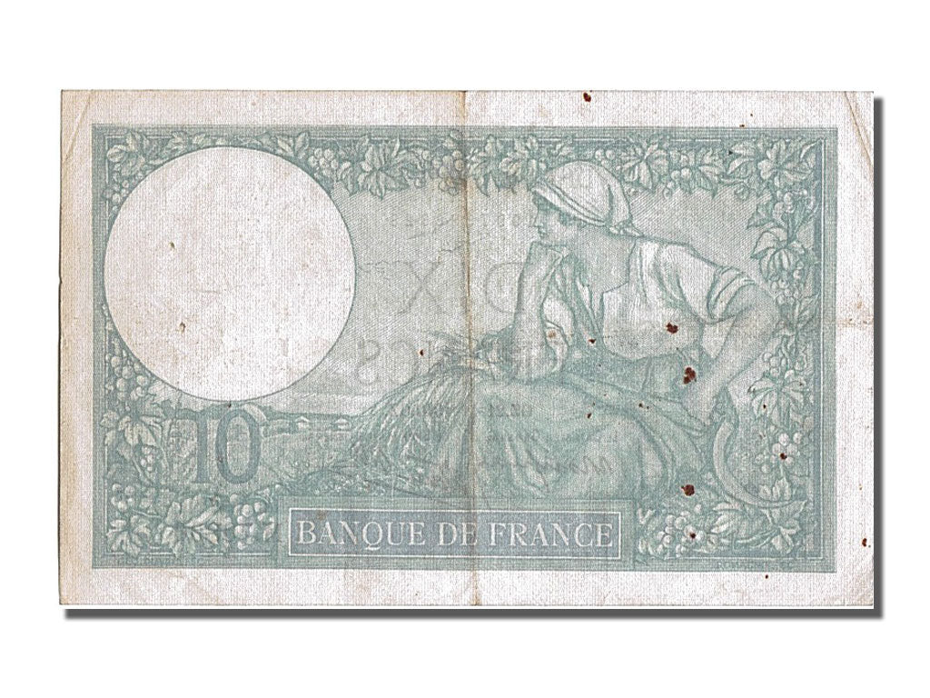 France, 10 Francs, 10 F 1916-1942 ''Minerve'', 1940, KM #84, 1940-11-21,...