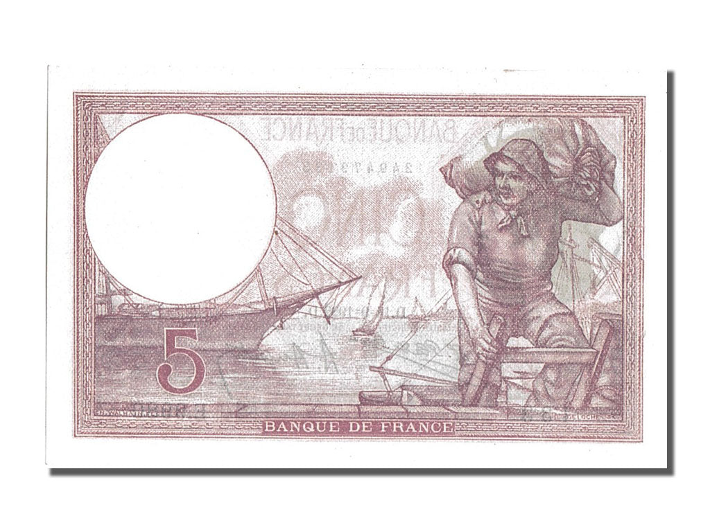 France, 5 Francs, 5 F 1917-1940 ''Violet'', 1922, KM #72c, 1922-09-14,...