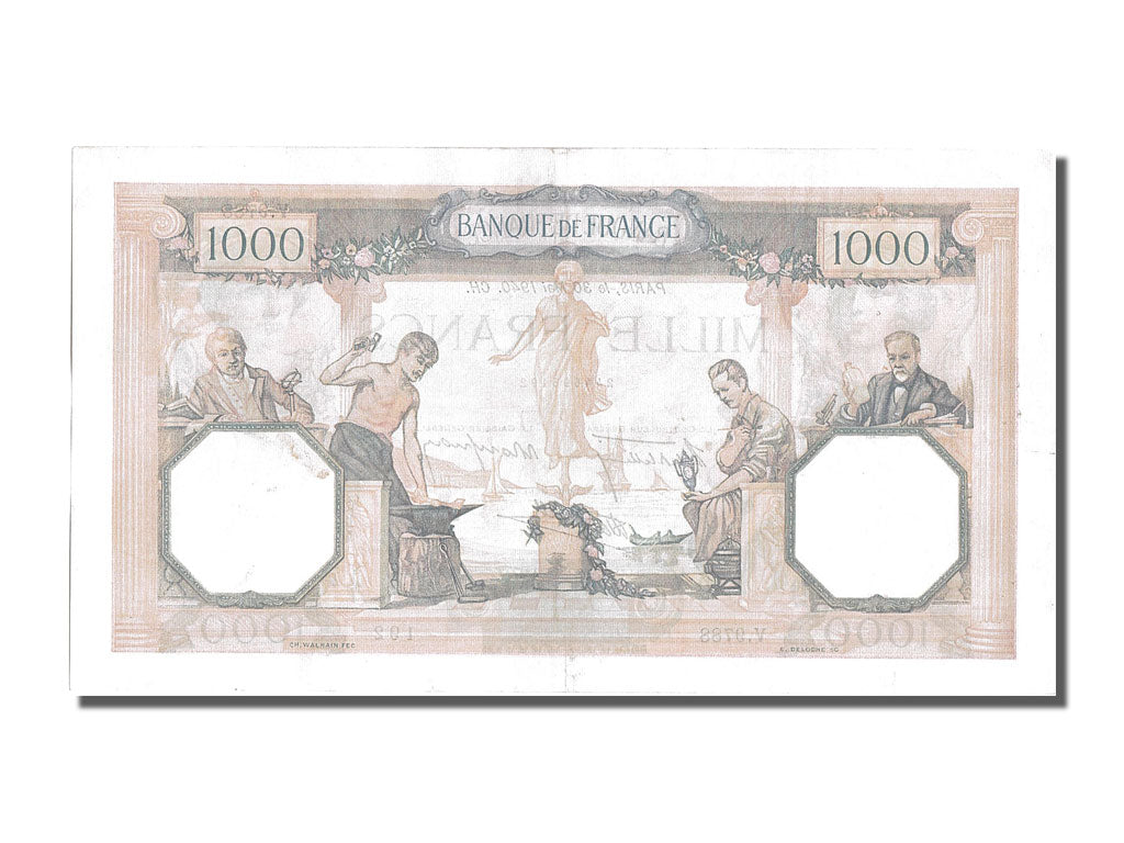 France, 500 Francs, 1 000 F 1927-1940 ''Cérès et Mercure'', 1940, KM #88c, 1...
