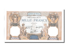 Geldschein, Frankreich, 500 Francs, 1 000 F 1927-1940 ''Cérès et Mercure''