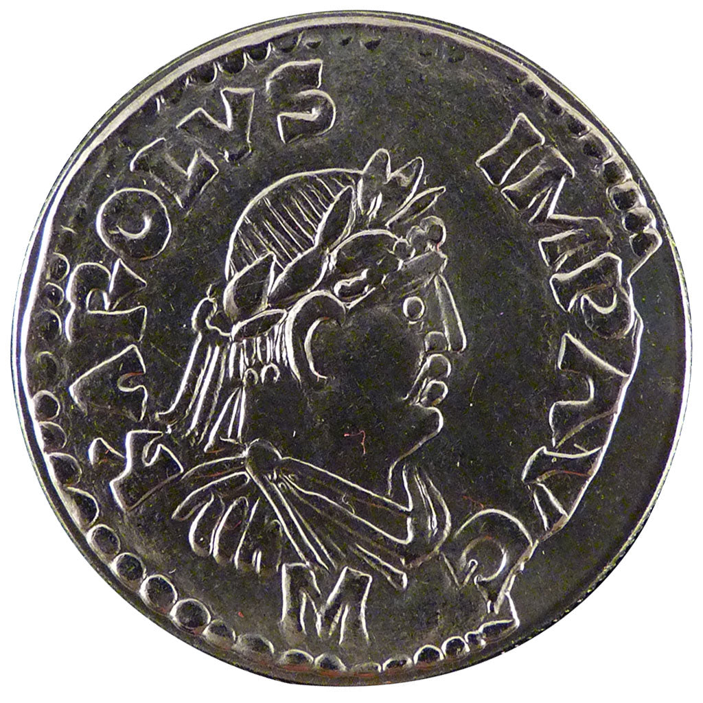 V ème République,5 Francs Denier de Charlemagne, 800