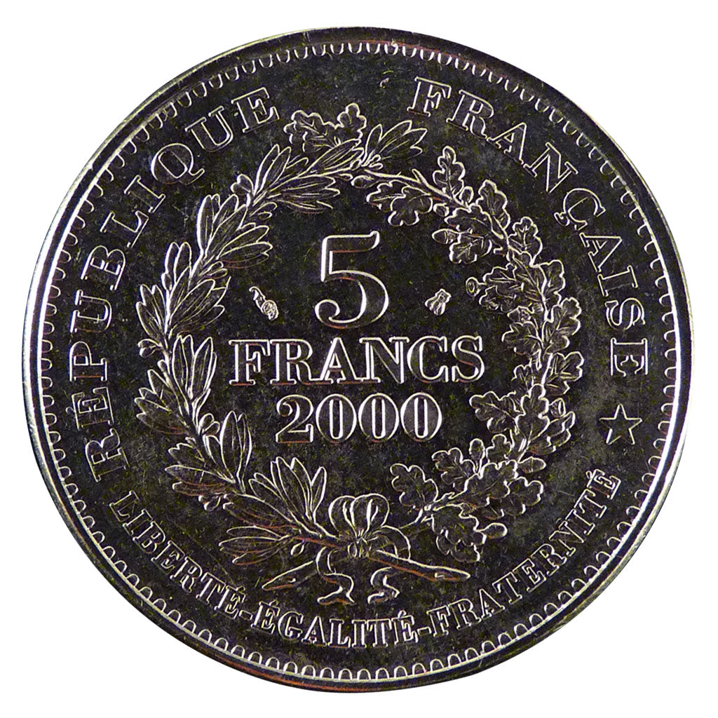 V ème République,5 Francs Denier de Charlemagne, 800