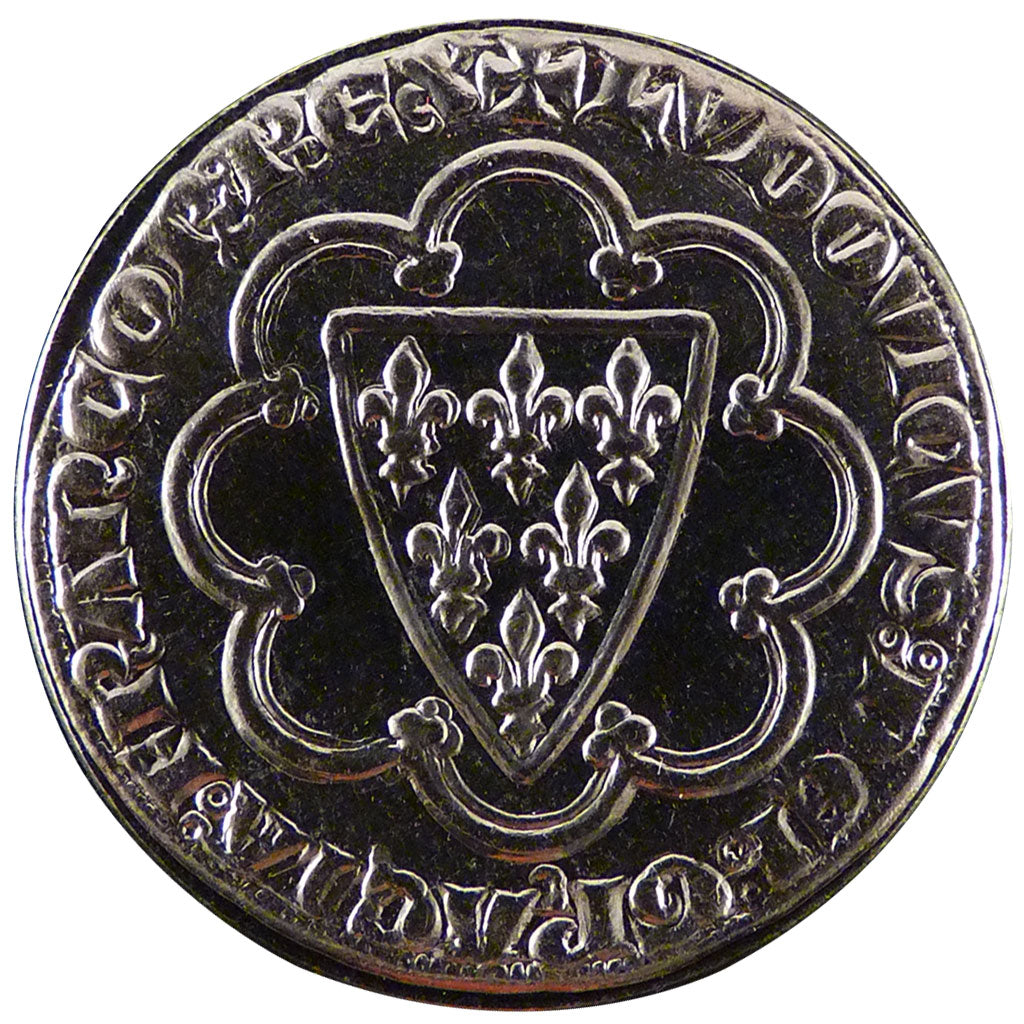 FRANCE, Écu de Saint Louis, 5 Francs, 2000, Paris, MS(65-70), Cupro-nickel, 29, 