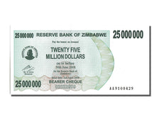 Banknote, Zimbabwe, 25 Million Dollars, 2008, 2008-04-02, KM:56, UNC(65-70)