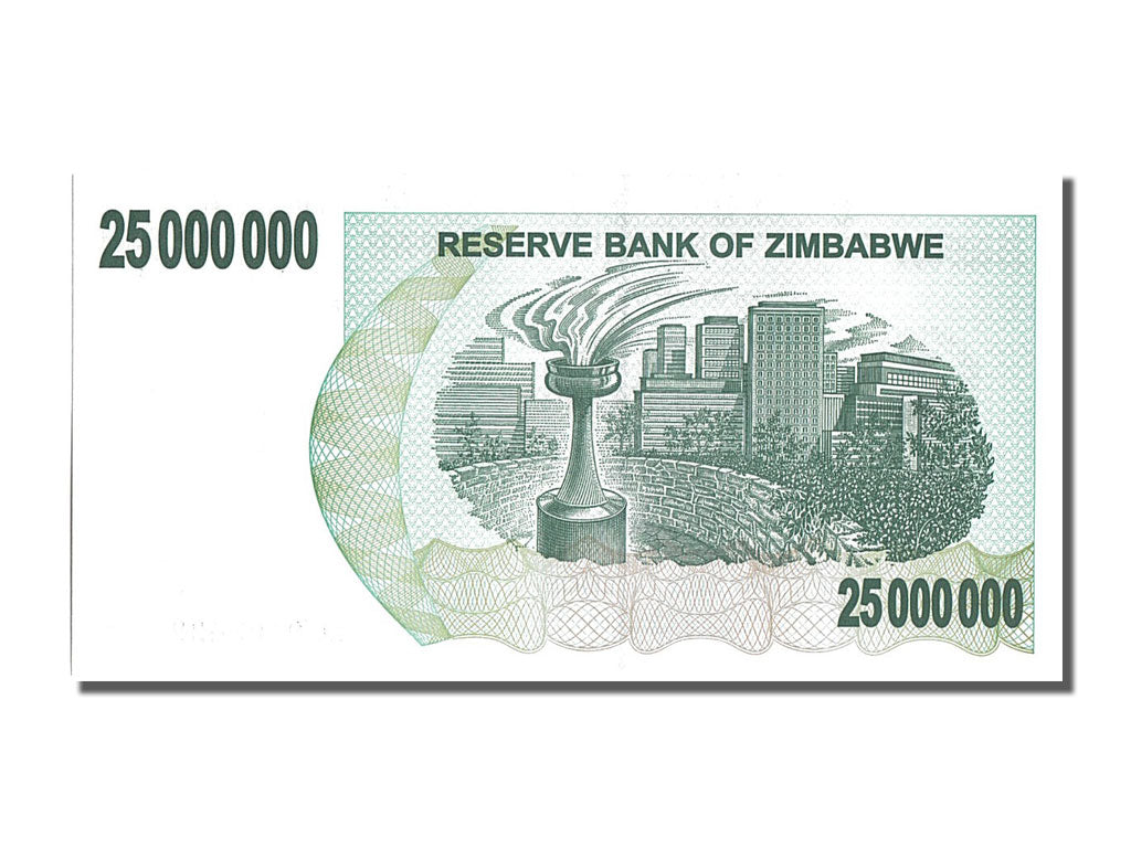 Banknote, Zimbabwe, 25 Million Dollars, 2008, 2008-04-02, KM:56, UNC(65-70)