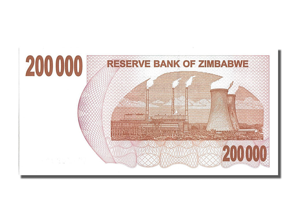 Banknote, Zimbabwe, 200,000 Dollars, 2007, 2007-07-01, UNC(65-70)
