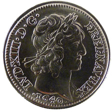 Francia, Louis d'or de Louis XIII, 5 Francs, 2000, Paris, FDC, Nichel placcat...