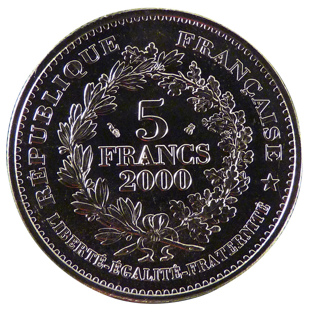 Francia, Louis d'or de Louis XIII, 5 Francs, 2000, Paris, FDC, Nichel placcat...