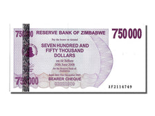Banknote, Zimbabwe, 750,000 Dollars, 2007, 2007-12-31, UNC(65-70)