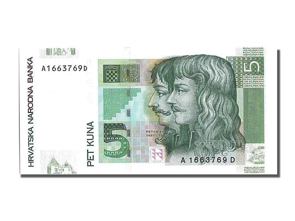 Croatia, 5 Kuna, 2001, KM #37, 2001-03-07, UNC(65-70), A 1663769 D