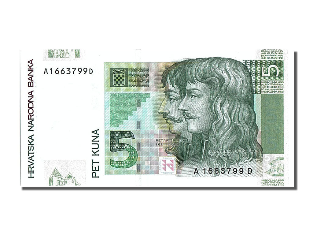Geldschein, Kroatien, 5 Kuna, 2001, 2001-03-07, UNZ