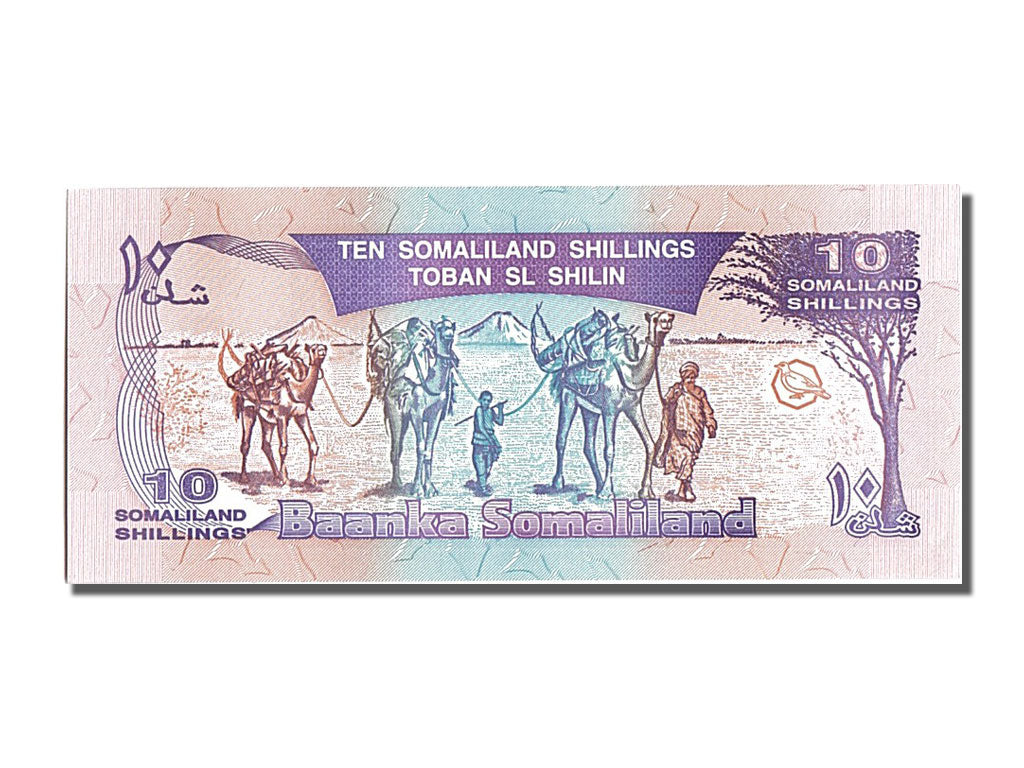 Banknote, Somaliland, 10 Shillings = 10 Shilin, 1994, UNC(65-70)