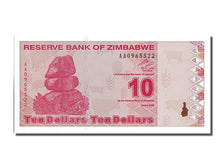 Billet, Zimbabwe, 10 Dollars, 2009, NEUF