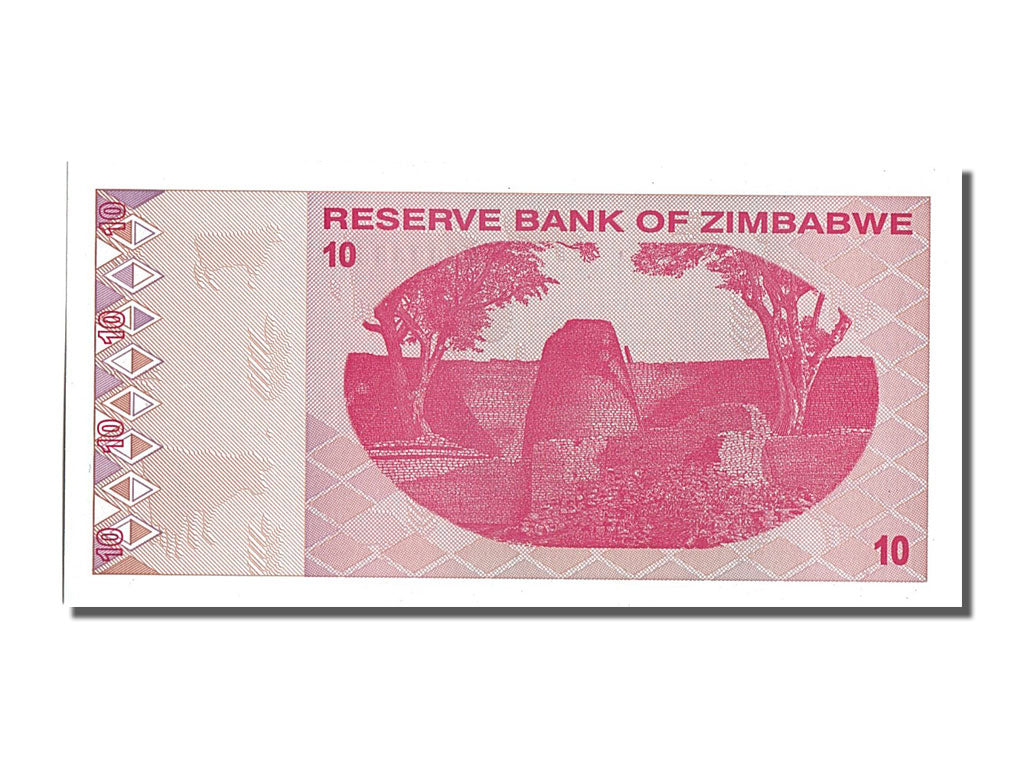 Billet, Zimbabwe, 10 Dollars, 2009, NEUF