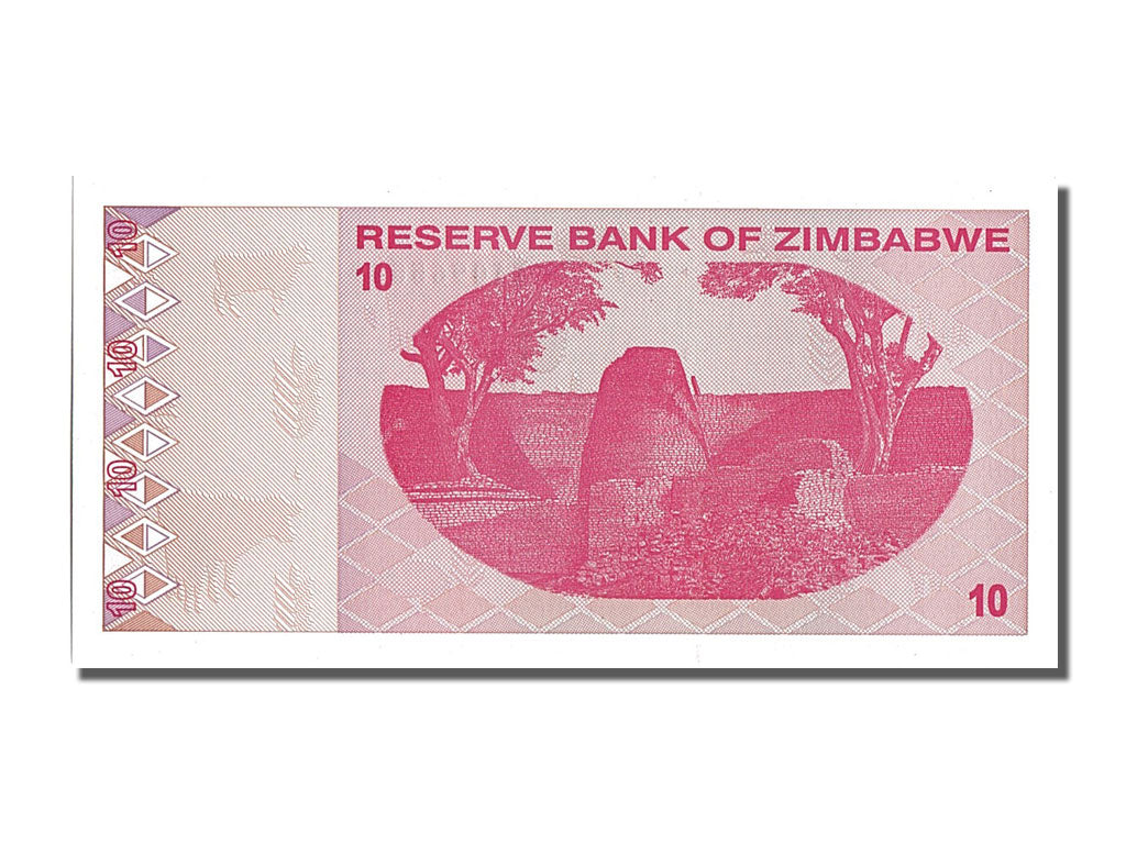Billet, Zimbabwe, 10 Dollars, 2009, NEUF