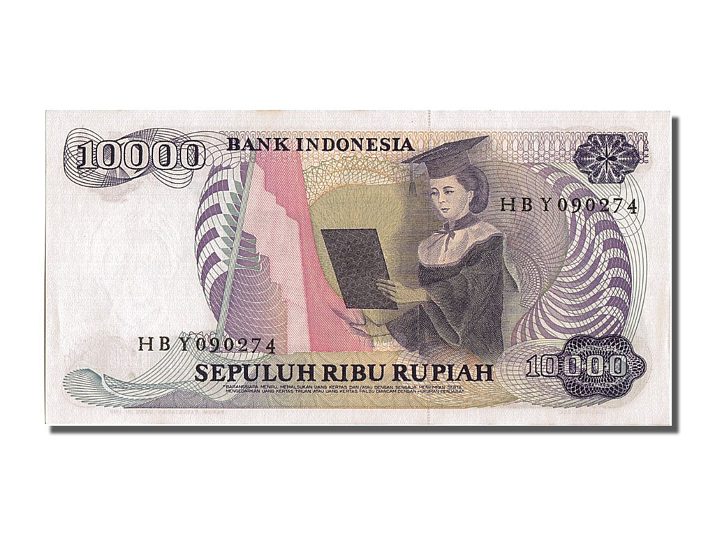 Banknot, Indonesia, 10,000 Rupiah, 1986, UNC(65-70)