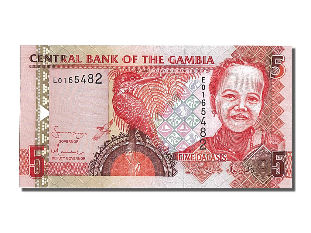 Banknot, Gambia, 5 Dalasis, UNC(65-70)