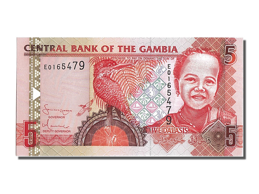 Billete, 5 Dalasis, Gambia, UNC